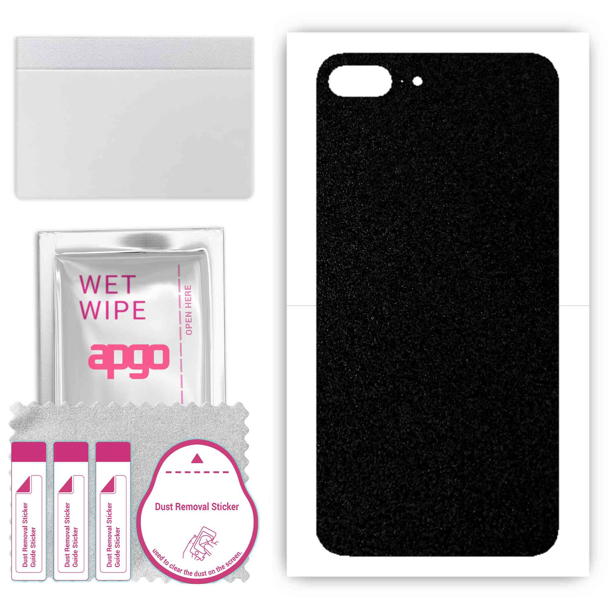 apgo Захисна наклейка для задньої панелі, сумісна з Apple iPhone 7 Plus, Wrap Film, Foil, Vinyl - Pattern Matte Black
apgo Захисна наклейка для задньої панелі, сумісна з Apple iPhone 7 Plus, Wrap Film, Foil, Vinyl - Pattern Matte Black