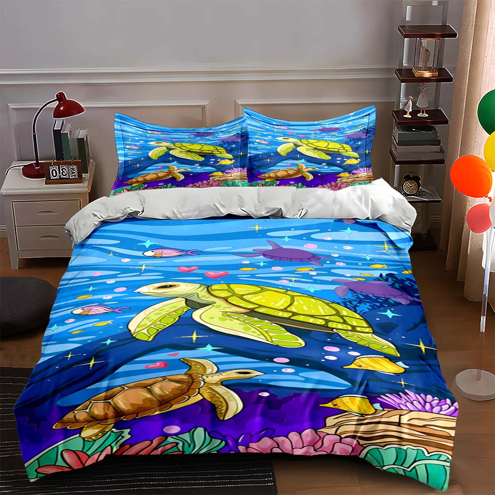 Swimming sea turtles. Bedding Duvet cover sets Duvet covers Pillowcases gifts (1 * Duvet Cover 2 * Pillowcases, without duvet insert) 135x200cm
Swimming sea turtles. Bedding Duvet cover sets Duvet covers Pillowcases gifts (1 * Duvet Cover 2 * Pillowcases, without duvet insert) 135x200cm