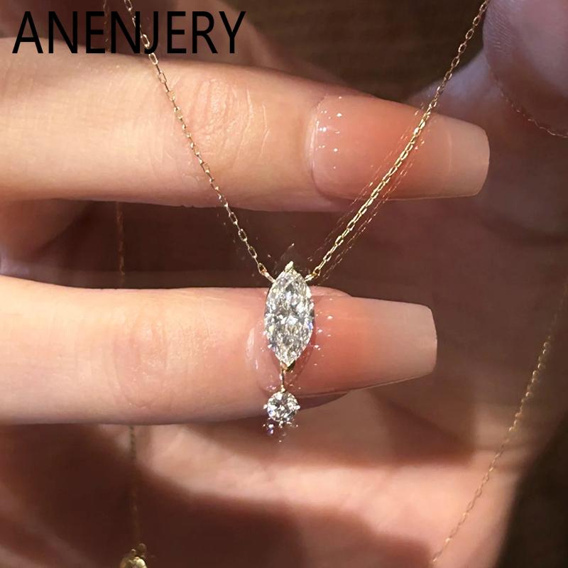 ANENJERY Water Droplet Zircon Pendant Thin Necklace For Women Clavicle chain Elegant Simple Luxury Design Jewelry Gift Wholesale серебряный
ANENJERY Water Droplet Zircon Pendant Thin Necklace For Women Clavicle chain Elegant Simple Luxury Design Jewelry Gift Wholesale серебряный