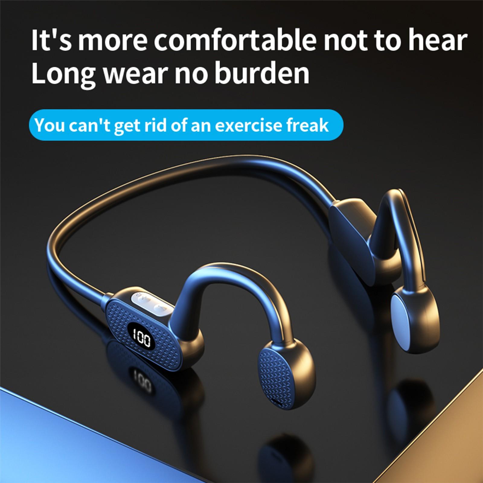 VG07 Bo-ne Conduction Headphones Wireless Bluetooth LED Earphones Display Open Ear Sport Earbuds IPX6 Waterproof Headset With Mic One Size чорний
VG07 Bo-ne Conduction Headphones Wireless Bluetooth LED Earphones Display Open Ear Sport Earbuds IPX6 Waterproof Headset With Mic One Size чорний