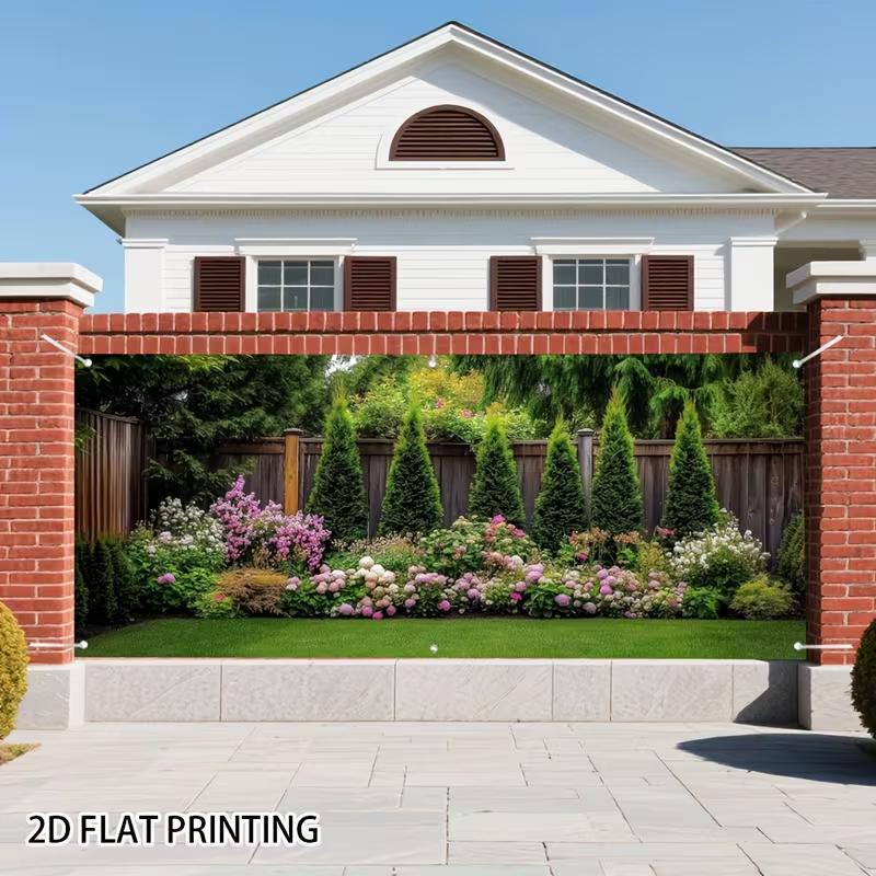 2D Modern Home Backyard Banner, Floral Garden Patio Party Photo Booth Background 47.2x31.5inch/120*80cm
2D Modern Home Backyard Banner, Floral Garden Patio Party Photo Booth Background 47.2x31.5inch/120*80cm