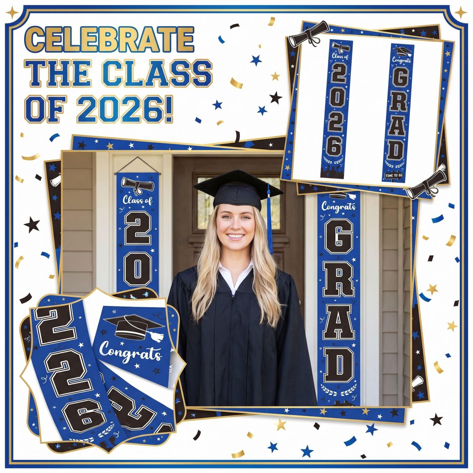 Graduation Class Decoration Door Flag Hanging Flag Graduation Party Decoration Supplies one size
Graduation Class Decoration Door Flag Hanging Flag Graduation Party Decoration Supplies one size