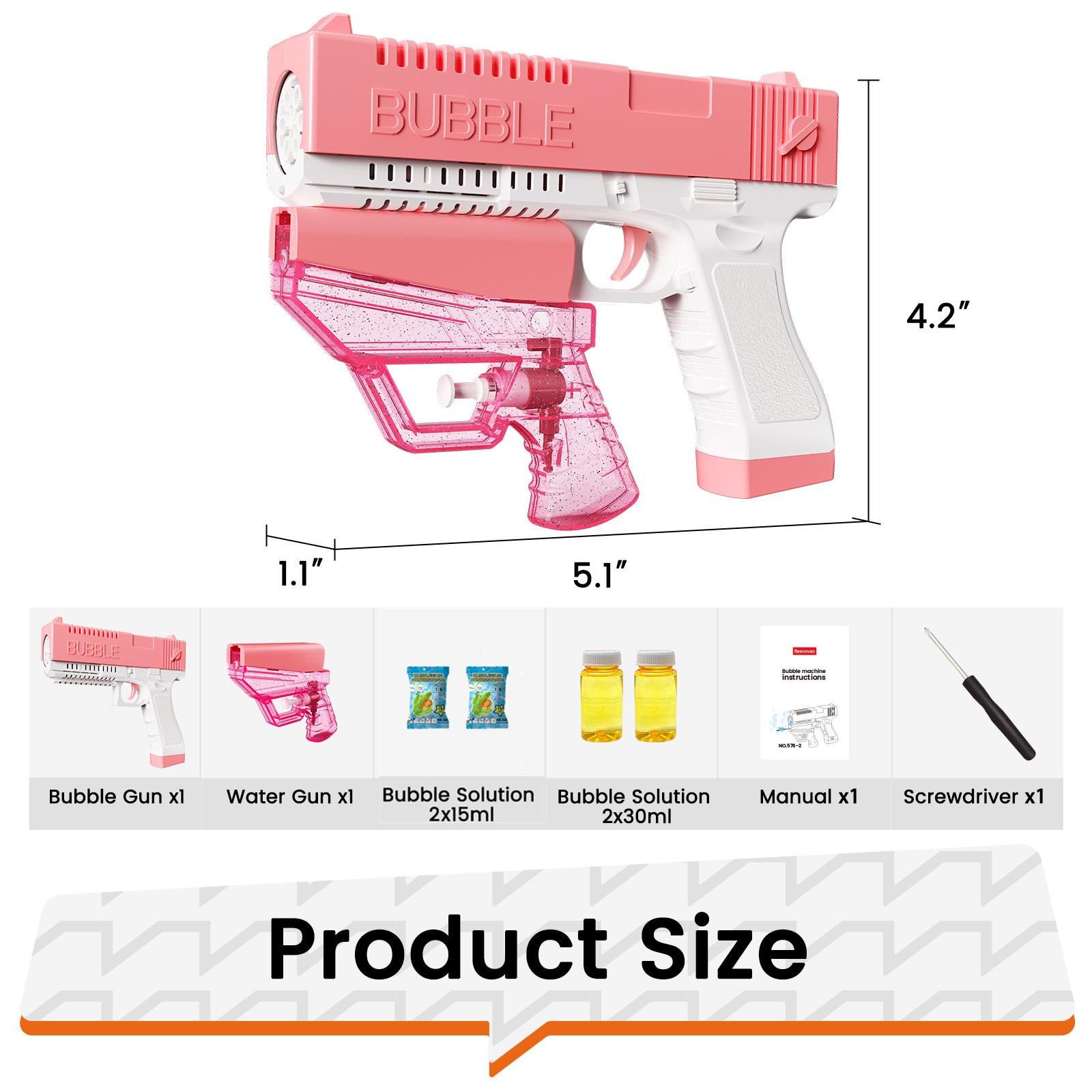 2-в-1 Bubble Water Guns Machine, электрическая Bubble Machine с водяным пистолетом и подсветкой для детей, вечерние, летние пузырчатые игрушки на открытом воздухе
2-в-1 Bubble Water Guns Machine, электрическая Bubble Machine с водяным пистолетом и подсветкой для детей, вечерние, летние пузырчатые игрушки на открытом воздухе