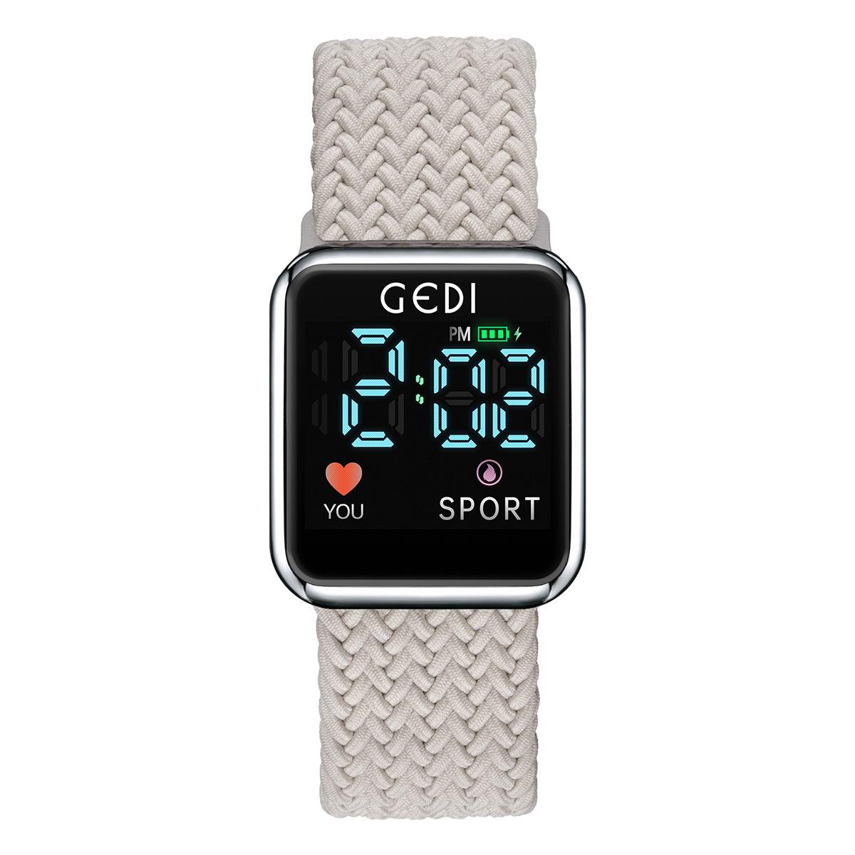 Student Digital Display Electronic Watch Fashion Candy Color Loop Braided Belt Quartz Watch
Student Digital Display Electronic Watch Fashion Candy Color Loop Braided Belt Quartz Watch