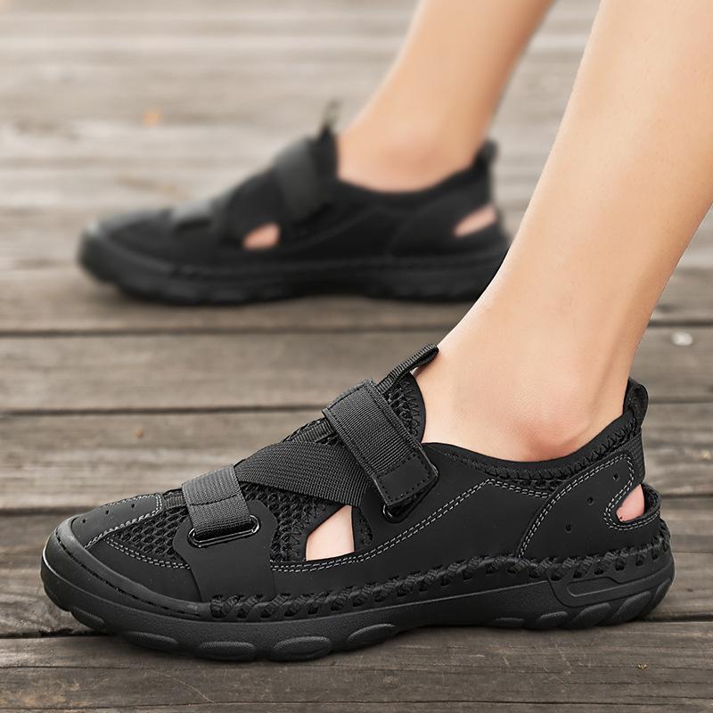 Полые дышащие мужские летние сандалии 2024 года, новые модные пляжные туфли большого размера с мягкой подошвой, повседневные, универсальные, спортивные 38
Полые дышащие мужские летние сандалии 2024 года, новые модные пляжные туфли большого размера с мягкой подошвой, повседневные, универсальные, спортивные 38