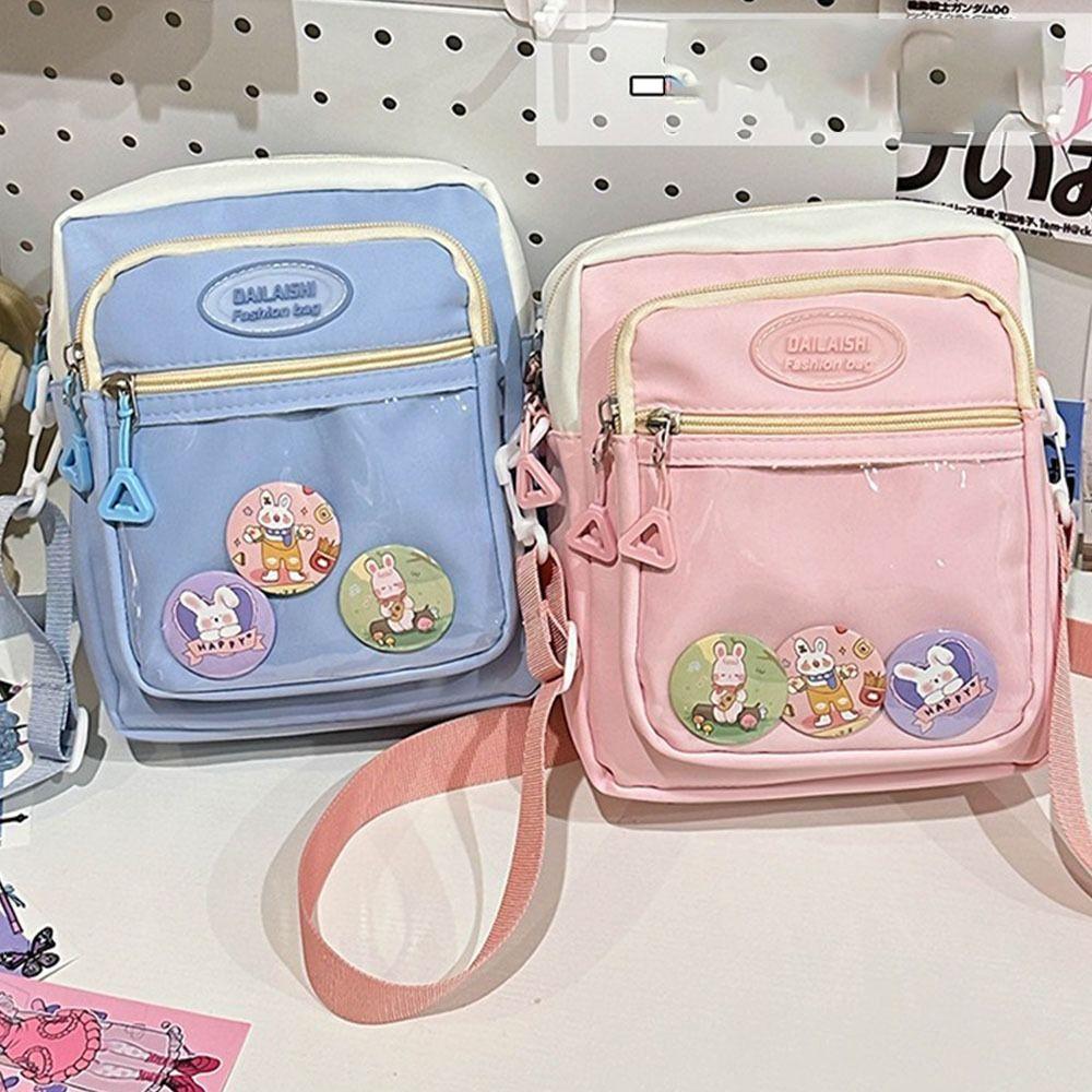 Сумка в японском стиле Harajuku Ita, многослойная, прозрачная, с значком, милая, сумка через плечо, женская розовый
Сумка в японском стиле Harajuku Ita, многослойная, прозрачная, с значком, милая, сумка через плечо, женская розовый