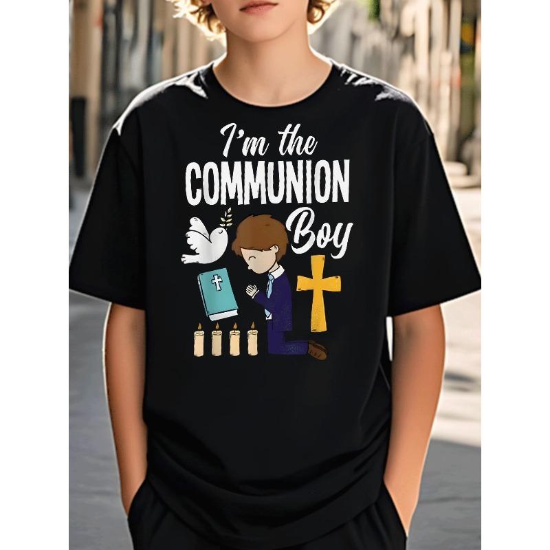 European sizes Casual And Stylish Boys Clothing Featuring a Graphic T-Shirt for Communion, Designed with a Praying Boy, Cross, And Candle Motifs 98cm чёрный
European sizes Casual And Stylish Boys Clothing Featuring a Graphic T-Shirt for Communion, Designed with a Praying Boy, Cross, And Candle Motifs 98cm чёрный