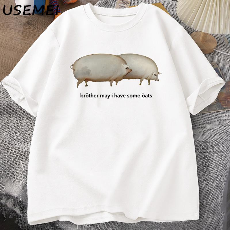 Brother May I Have Some Oats T-shirt Men Funny Pig Graphic Tees Harajuku Loose Casual Short Sleeves Printed T Shirts S белый
Brother May I Have Some Oats T-shirt Men Funny Pig Graphic Tees Harajuku Loose Casual Short Sleeves Printed T Shirts S белый