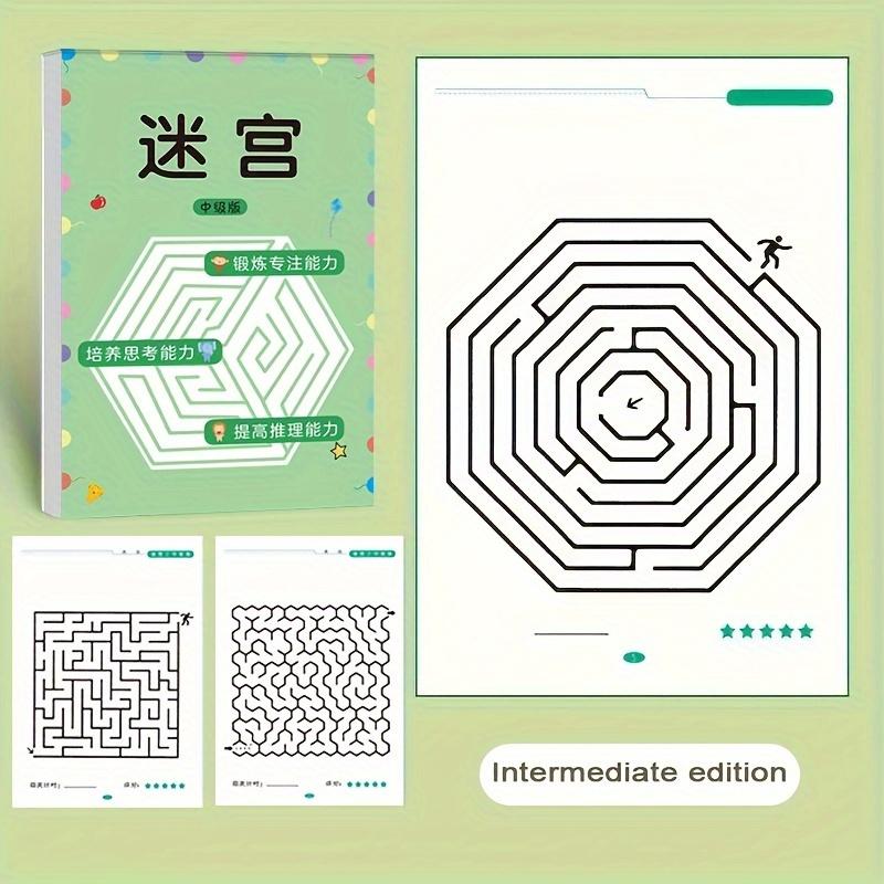 Non-Toxic Maze Training Book Improve Concentration Puzzle Game Thinking Skills Holiday Gift Zhongji
Non-Toxic Maze Training Book Improve Concentration Puzzle Game Thinking Skills Holiday Gift Zhongji