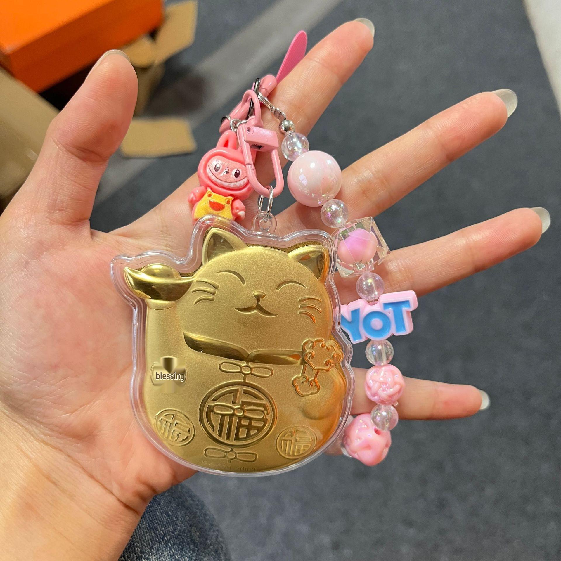 Lucky Cat Phone Charm Keychain: Cute Cartoon Bag Pendant Gift for Friends
Lucky Cat Phone Charm Keychain: Cute Cartoon Bag Pendant Gift for Friends