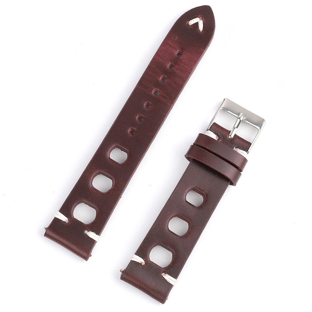 Retro Breathable Hole Watch Band 18mm 20mm 22mm 24mm Brown Black Wine Quick Release Racing Strap Handmade Stitching Watchband 24mm
Retro Breathable Hole Watch Band 18mm 20mm 22mm 24mm Brown Black Wine Quick Release Racing Strap Handmade Stitching Watchband 24mm