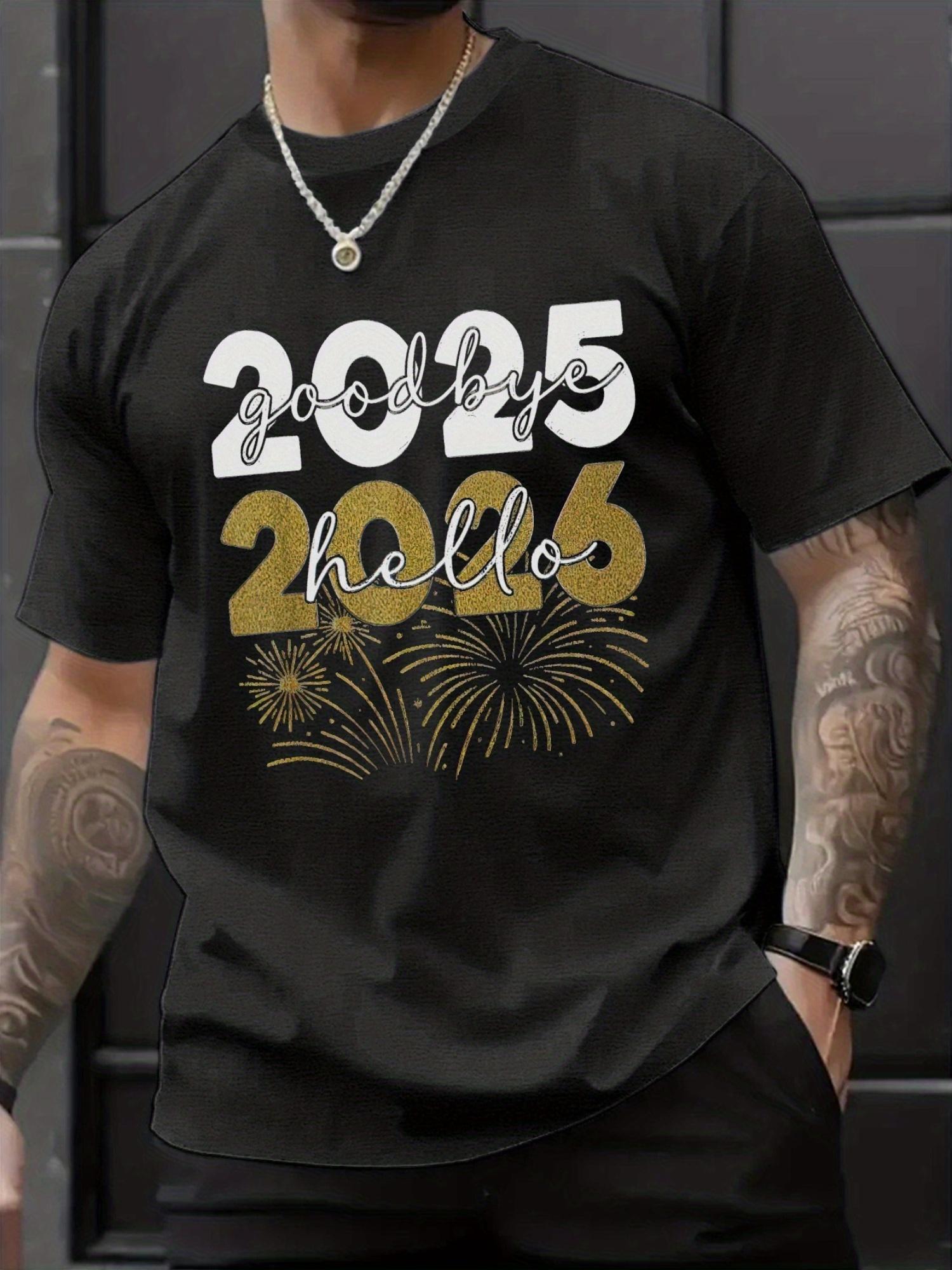 Men s 2025-2026 New Year s Eve T-shirt- Golden and Black Retro-style T-shirt with Fireworks Print M
Men s 2025-2026 New Year s Eve T-shirt- Golden and Black Retro-style T-shirt with Fireworks Print M