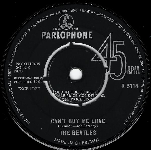 7-дюймовая пластинка BEATLES - Can t Buy Me Love R5114 Parlophone 1964 UK Рок Б/У
7-дюймовая пластинка BEATLES - Can t Buy Me Love R5114 Parlophone 1964 UK Рок Б/У