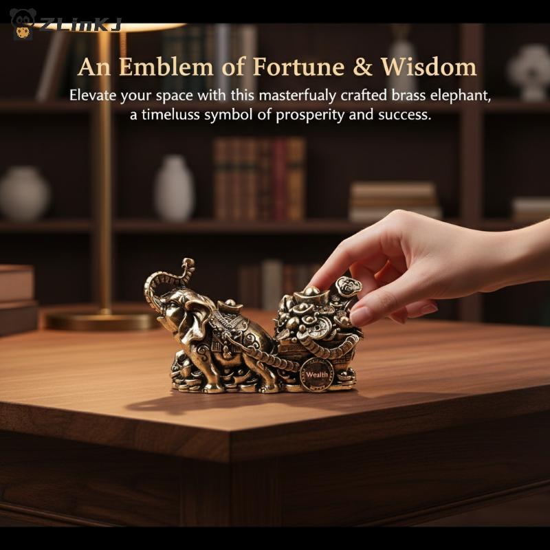 Brass Ornament Elephant Figurine Pulling Treasure Bowl Unique Living Room Craft Tabletop Decor for Home Decoration brass
Brass Ornament Elephant Figurine Pulling Treasure Bowl Unique Living Room Craft Tabletop Decor for Home Decoration brass