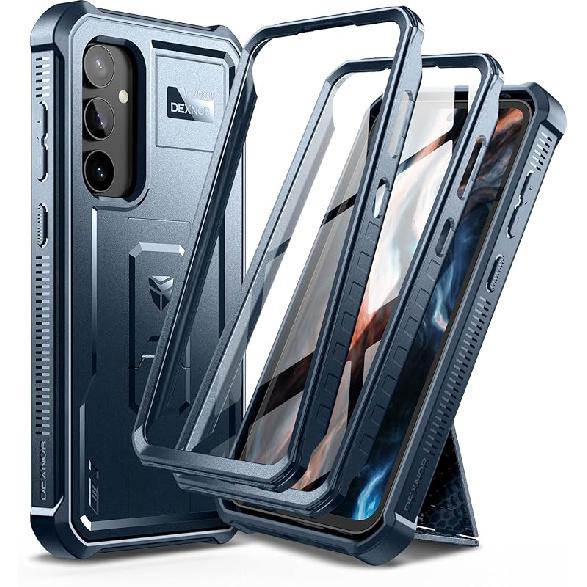 Бампер Dexnor для Samsung Galaxy S23 FE, Ударопрочный прочный защитный чехол на все тело, Двухслойная защита с 2 передними рамками и Samsung Galaxy S23 FE темно-синий
Бампер Dexnor для Samsung Galaxy S23 FE, Ударопрочный прочный защитный чехол на все тело, Двухслойная защита с 2 передними рамками и Samsung Galaxy S23 FE темно-синий