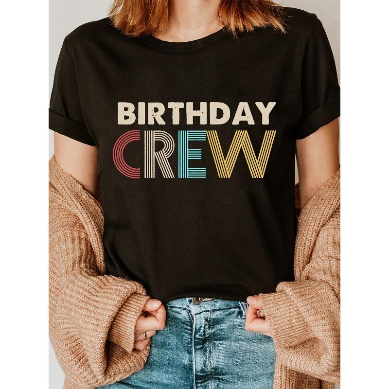 Women s Vintage Birthday Crew Graphic Tee Crew Neck Short Sleeve Casual All Season Top 4XL чорний
Women s Vintage Birthday Crew Graphic Tee Crew Neck Short Sleeve Casual All Season Top 4XL чорний