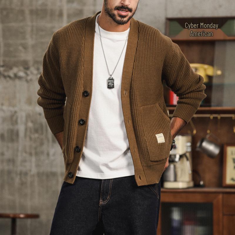 Men s Heavyweight Wool Cardigan Sweater - Warm, Casual, Plus Size for Autumn/Winter XL шоколадний
Men s Heavyweight Wool Cardigan Sweater - Warm, Casual, Plus Size for Autumn/Winter XL шоколадний