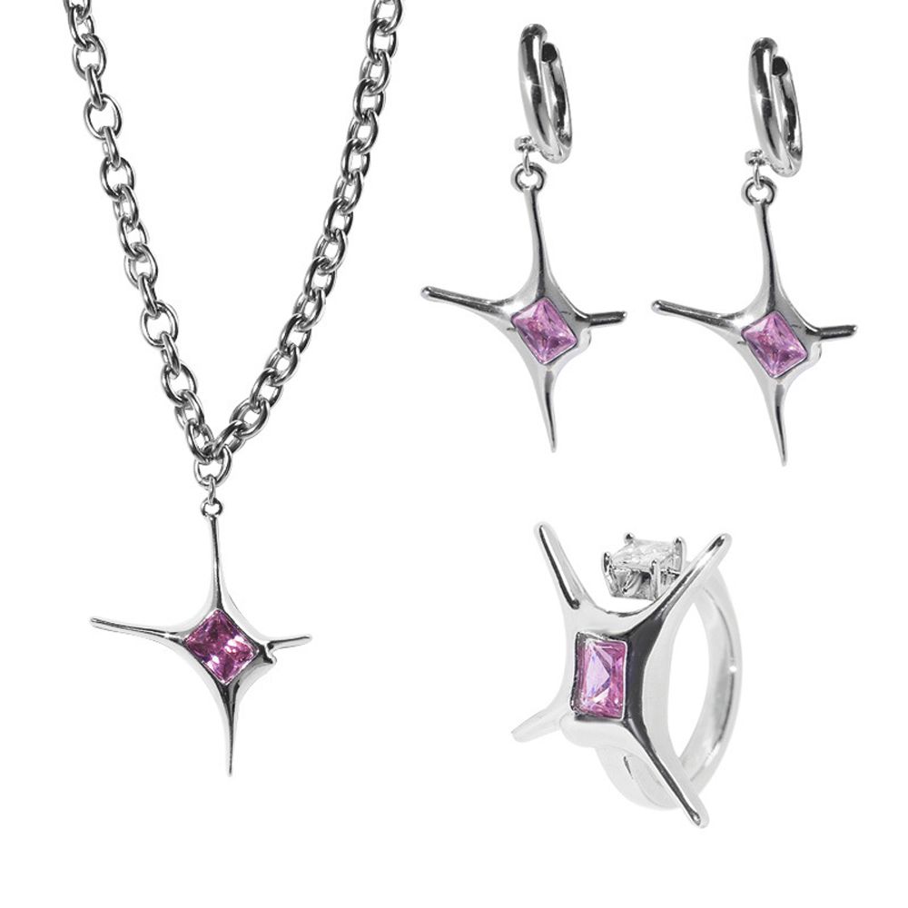 Zinc Zinc Alloy Girls Gift Y2K Metal Earrings Women Necklace Pink Crystal Star Necklace Korean Style Rings Ring
Zinc Zinc Alloy Girls Gift Y2K Metal Earrings Women Necklace Pink Crystal Star Necklace Korean Style Rings Ring