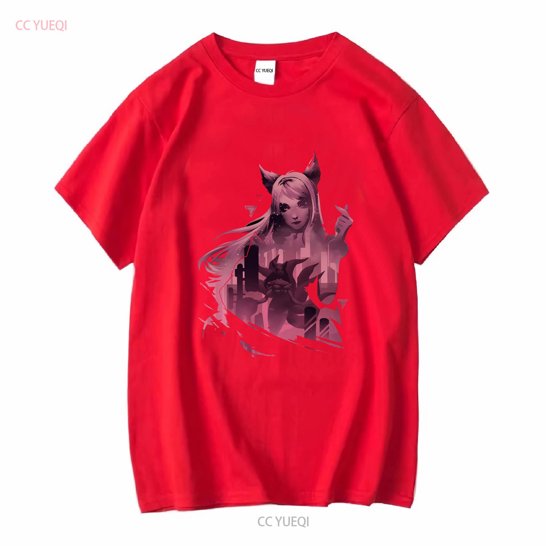League of Legend Ahri T shirt long or short sleeves vintage Washed streetwear Stylish Top For Everyday Wear homme Soft fashion S
League of Legend Ahri T shirt long or short sleeves vintage Washed streetwear Stylish Top For Everyday Wear homme Soft fashion S