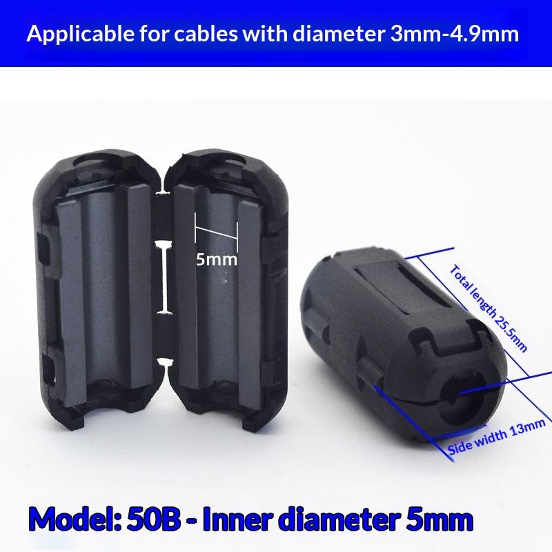5/10Pcs Ring Wiring Cable Clamp Tools 3.5-13Mm Toroidal Core Ferrite Bead Clip Choke Rfi Noise Filter Clip Noise Filter
5/10Pcs Ring Wiring Cable Clamp Tools 3.5-13Mm Toroidal Core Ferrite Bead Clip Choke Rfi Noise Filter Clip Noise Filter