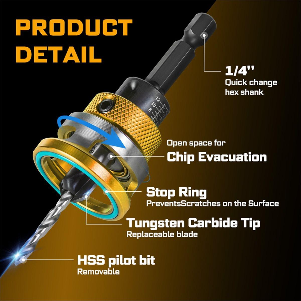 2026 New Countersink Drill Bit Set CNC High Speed Steel Countersink Bits for Wood Plastic Metal China Mainland
2026 New Countersink Drill Bit Set CNC High Speed Steel Countersink Bits for Wood Plastic Metal China Mainland