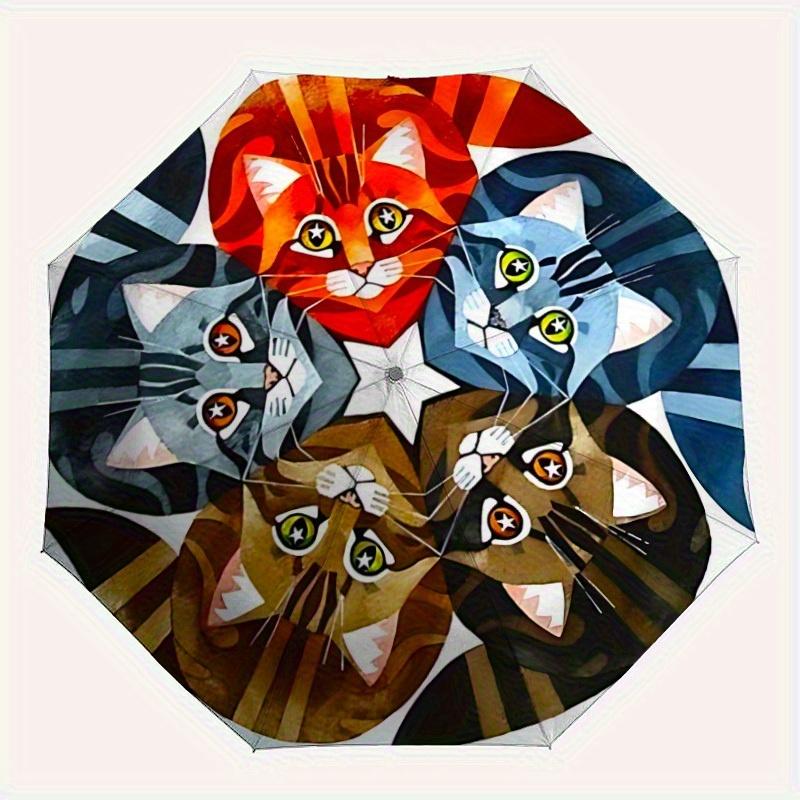 1pc Cat Mandala Automatic Folding Umbrella, Portable & Foldable Design with 8 Ribs, Casual Outdoor Accessory Halloween and Christmas gifts y
1pc Cat Mandala Automatic Folding Umbrella, Portable & Foldable Design with 8 Ribs, Casual Outdoor Accessory Halloween and Christmas gifts y