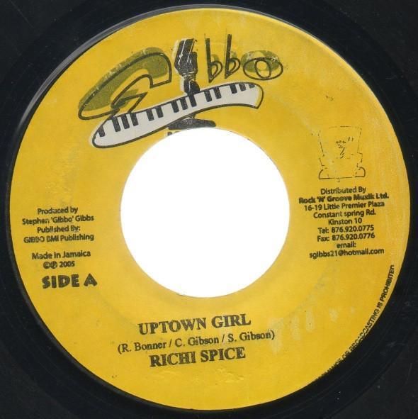 7inch Record RICHIE SPICE - Uptown Girl NONE Gibbo Records 2005 Jamaica Reggae, Ska & Dub Used
7inch Record RICHIE SPICE - Uptown Girl NONE Gibbo Records 2005 Jamaica Reggae, Ska & Dub Used
