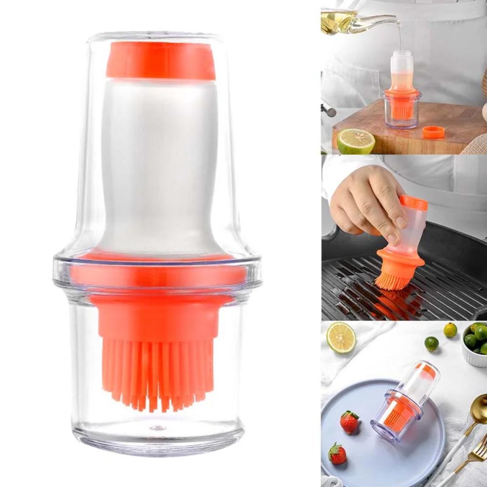 With Protective Cover Oil Bottle Brush 2 in 1 Barbecue Brush BBQ Tool Silicone Oil Brush Steak
With Protective Cover Oil Bottle Brush 2 in 1 Barbecue Brush BBQ Tool Silicone Oil Brush Steak