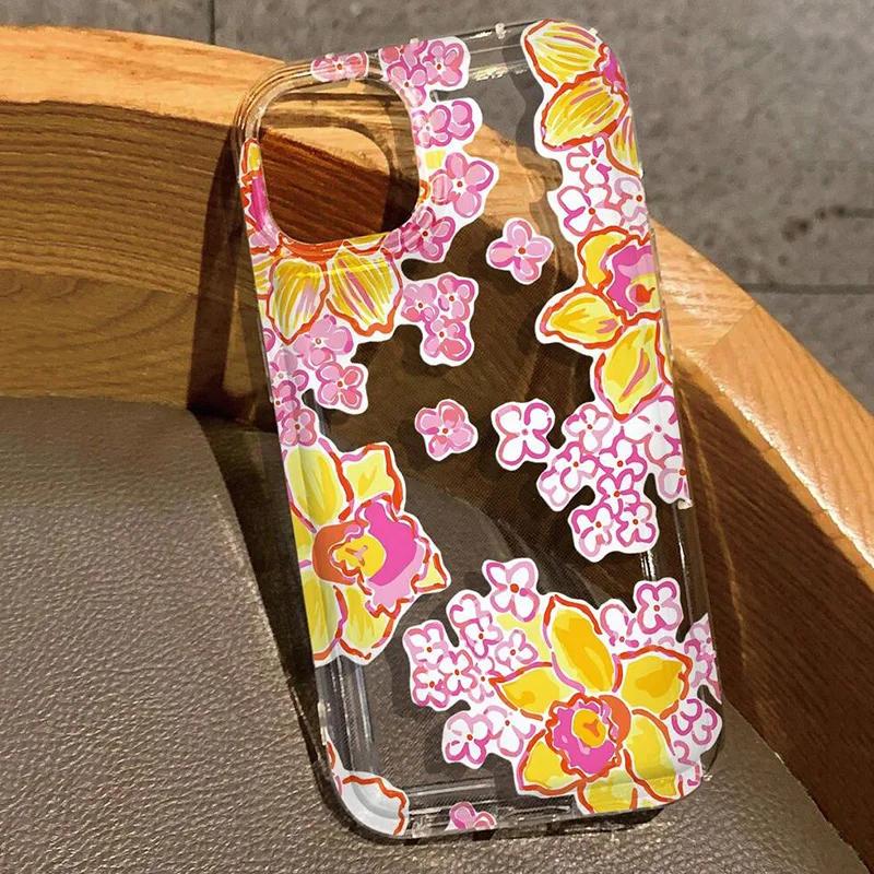 Flower Pattern Phone Case For iPhone 16 15 14 13 12 11 Pro Max XS X XR Plus Mini SE 2020 2022 Transparent Floral Coque Funda iPhone 13
Flower Pattern Phone Case For iPhone 16 15 14 13 12 11 Pro Max XS X XR Plus Mini SE 2020 2022 Transparent Floral Coque Funda iPhone 13