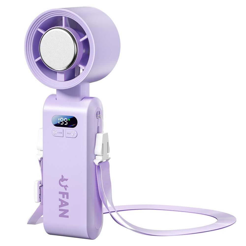 Digital Display Handheld Cooling Fan Foldable Powerful Turbo Fan USB Neck Fan for Outdoor Use фіолетовий
Digital Display Handheld Cooling Fan Foldable Powerful Turbo Fan USB Neck Fan for Outdoor Use фіолетовий