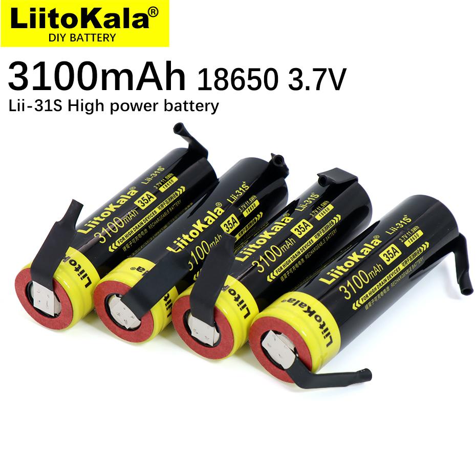 Новый аккумулятор LiitoKala Lii-31S 18650 3,7 В/4,2 В литий-ионный 3100 мА 35 А для устройств с высоким током + DIY никель 1PCS
Новый аккумулятор LiitoKala Lii-31S 18650 3,7 В/4,2 В литий-ионный 3100 мА 35 А для устройств с высоким током + DIY никель 1PCS