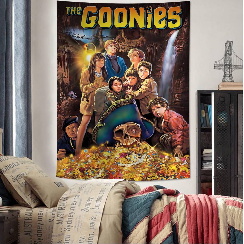 Classic The GGoonies Moives Cartoon Tapestry Art Science Fiction Room Home Decor Wall Hanging Home Decor 74x94cm(29x37in)
Classic The GGoonies Moives Cartoon Tapestry Art Science Fiction Room Home Decor Wall Hanging Home Decor 74x94cm(29x37in)