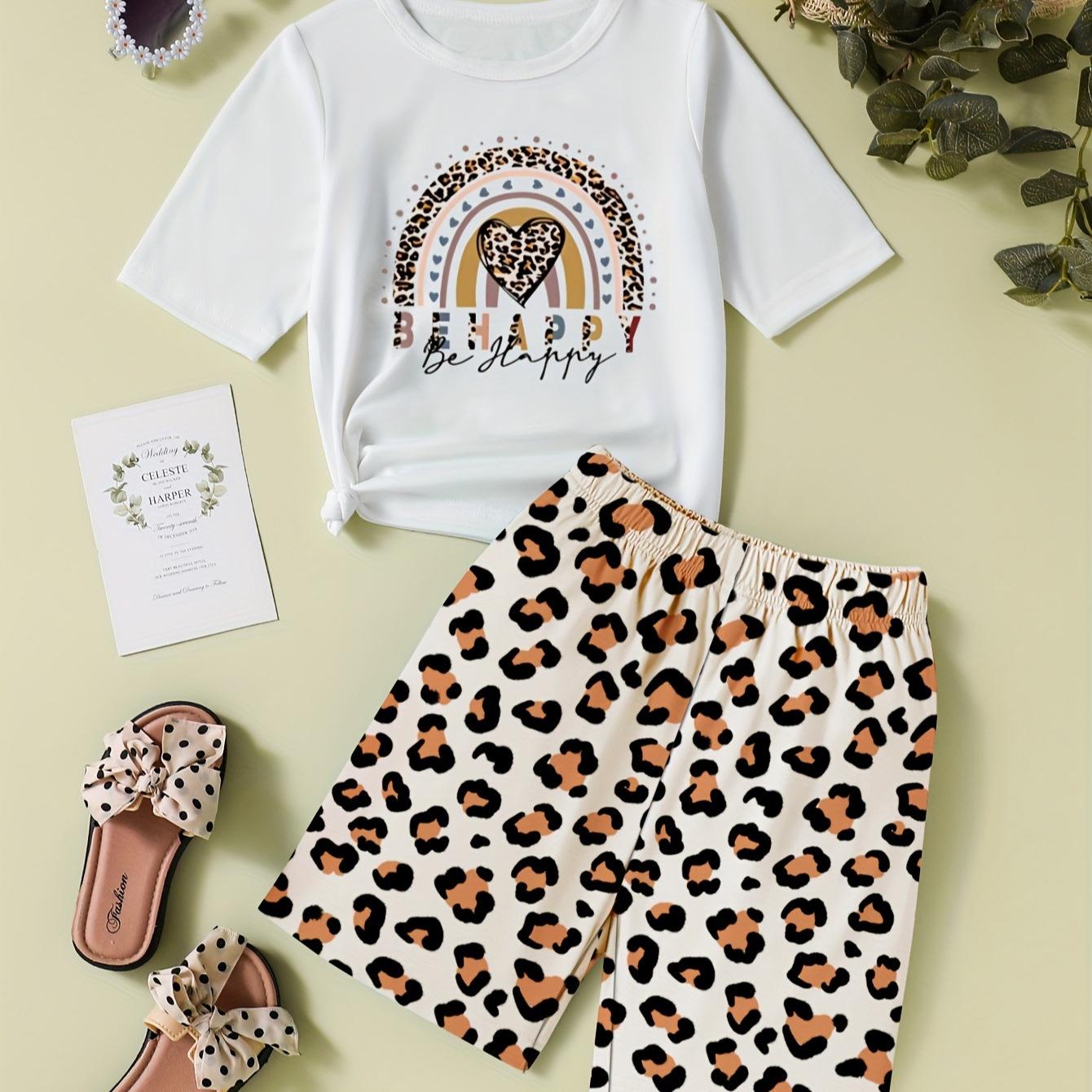 Love European and American New Children s Short-sleeved Shorts Suit Girls Giraffe Pattern Print Two-piece Suit 100 білий
Love European and American New Children s Short-sleeved Shorts Suit Girls Giraffe Pattern Print Two-piece Suit 100 білий