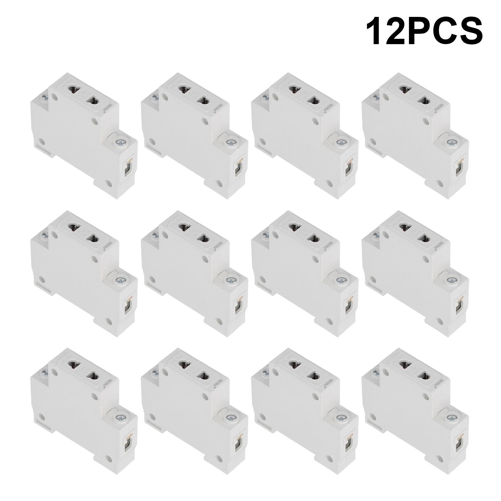 12Pcs BERM Power Socket Din Rail Mounted 2pin Modular Outlet Distribution Box Accessories 250V
12Pcs BERM Power Socket Din Rail Mounted 2pin Modular Outlet Distribution Box Accessories 250V