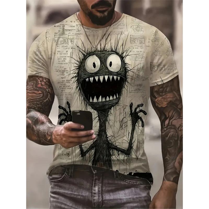 Нова літня чоловіча вінтажна футболка з 3D-принтом, смішні графічні топи, футболки, чоловічий повсякденний стильний одяг з коротким рукавом, модна вулична мода XL
Нова літня чоловіча вінтажна футболка з 3D-принтом, смішні графічні топи, футболки, чоловічий повсякденний стильний одяг з коротким рукавом, модна вулична мода XL
