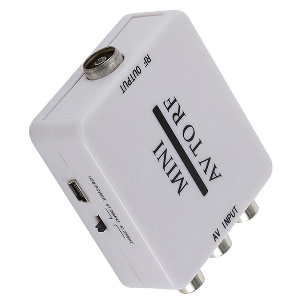 AV To For RF Adapter Mini HD Video Converter For RCA/Composite To AV RF/Coaxial Converter AV 2 RF Modulator China Mainland
AV To For RF Adapter Mini HD Video Converter For RCA/Composite To AV RF/Coaxial Converter AV 2 RF Modulator China Mainland