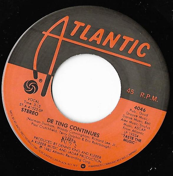 7inch Record KLEEER - De Ting Continues 4046 Atlantic 1982 US Dance & Electronica Used
7inch Record KLEEER - De Ting Continues 4046 Atlantic 1982 US Dance & Electronica Used