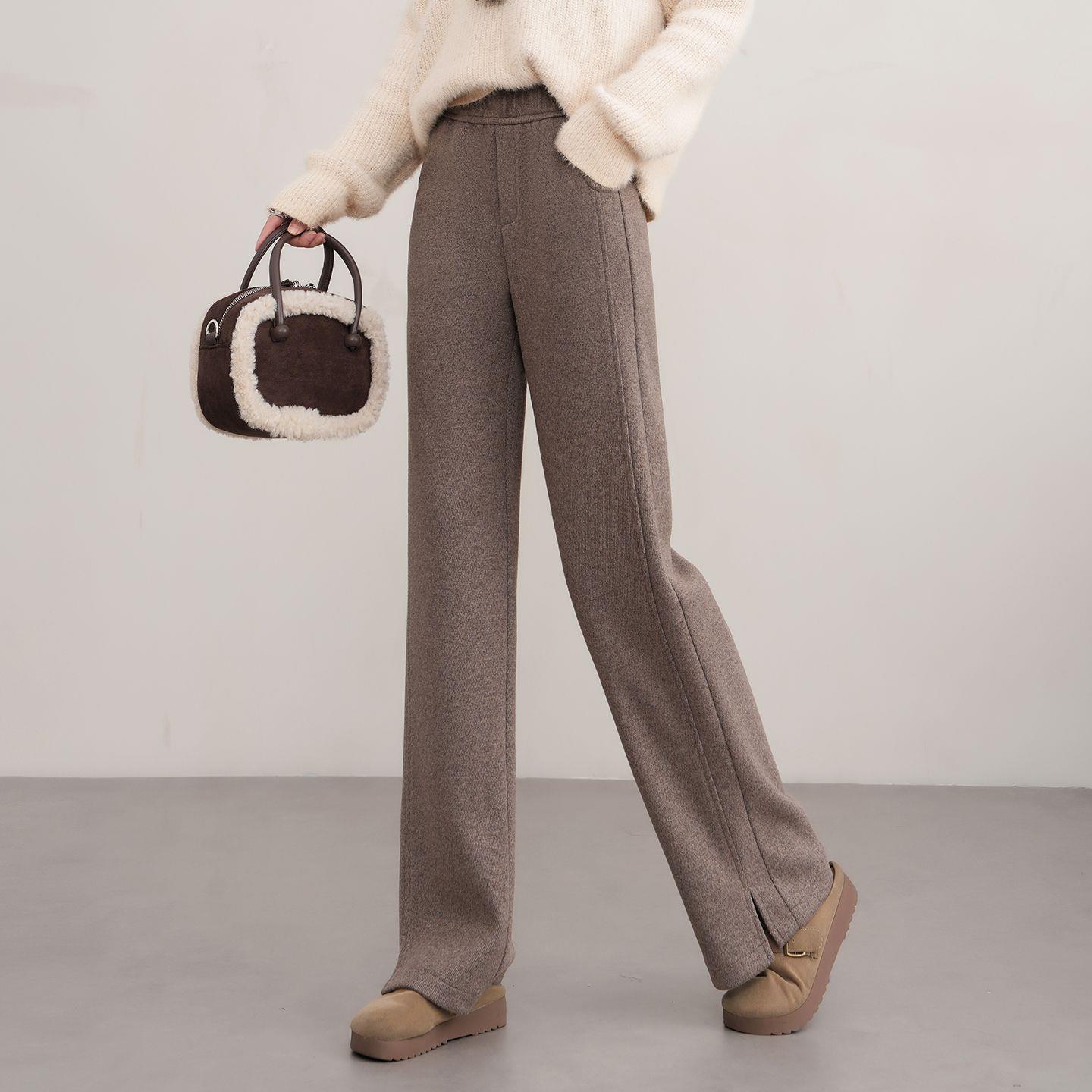 Women s High-Waisted Wool Wide-Leg Pants - Cozy Autumn/Winter Slimming Casual Trousers XL (116-125 lbs)
Women s High-Waisted Wool Wide-Leg Pants - Cozy Autumn/Winter Slimming Casual Trousers XL (116-125 lbs)