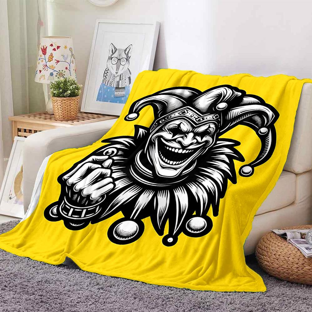 1pc Jester Blanket, Lightweight Flannel Blanket for Sofa, Bed, Travel, Camping, Living Room, Office,018 130cmx150cm
1pc Jester Blanket, Lightweight Flannel Blanket for Sofa, Bed, Travel, Camping, Living Room, Office,018 130cmx150cm