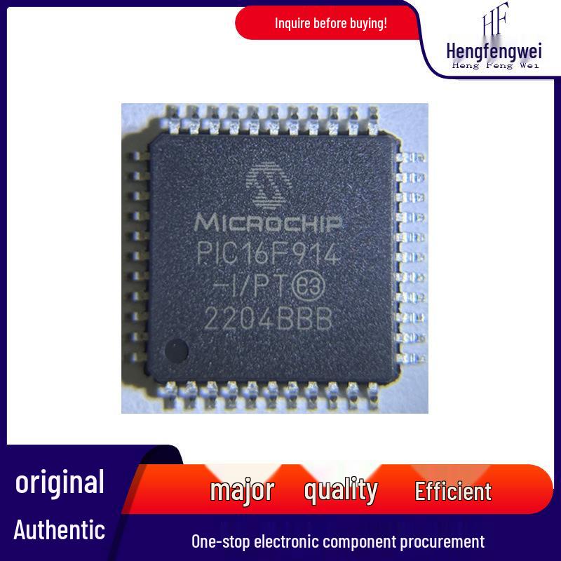 PIC16F914-I/PT TQFP-44 8-bit CMOS Microcontroller IC
PIC16F914-I/PT TQFP-44 8-bit CMOS Microcontroller IC