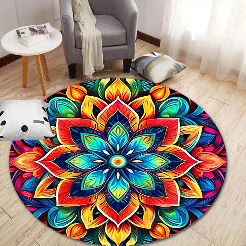 1pc Soft, Absorbent & Non-Slip Colorful Flowers Round Rug, Perfect for Entryway, Living Room, Bedroom Decor, Machine Washable Flannel Memory 80cm by 80cm
1pc Soft, Absorbent & Non-Slip Colorful Flowers Round Rug, Perfect for Entryway, Living Room, Bedroom Decor, Machine Washable Flannel Memory 80cm by 80cm