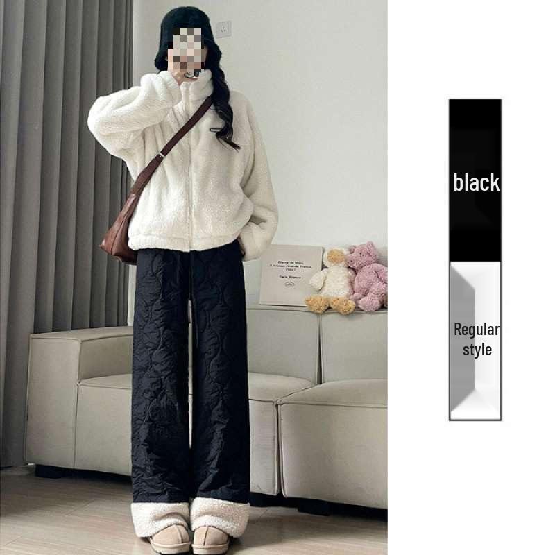 Women s Pink Fleece-Lined Wide-Leg Cotton Pants - Warm, Windproof, Autumn/Winter Outerwear Small
Women s Pink Fleece-Lined Wide-Leg Cotton Pants - Warm, Windproof, Autumn/Winter Outerwear Small