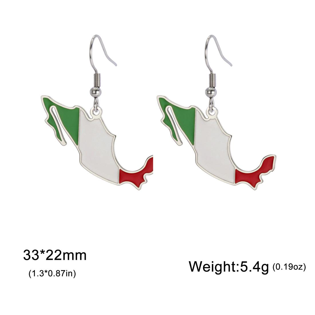 Drip Oil Mexico Map Earrings For Women Stainless Steel Gold Silver Color Charm Fashion Mexican Flag Earring Jewelry Gift
Drip Oil Mexico Map Earrings For Women Stainless Steel Gold Silver Color Charm Fashion Mexican Flag Earring Jewelry Gift