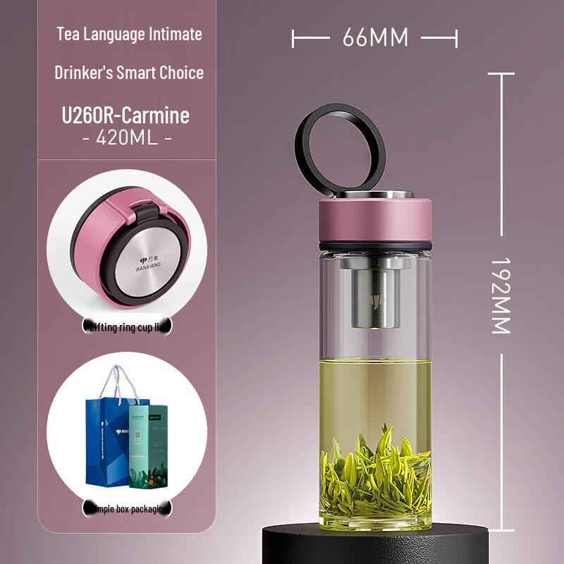 Wanxiang Portable Borosilicate Glass Tea Cup with Loop Handle
Wanxiang Portable Borosilicate Glass Tea Cup with Loop Handle