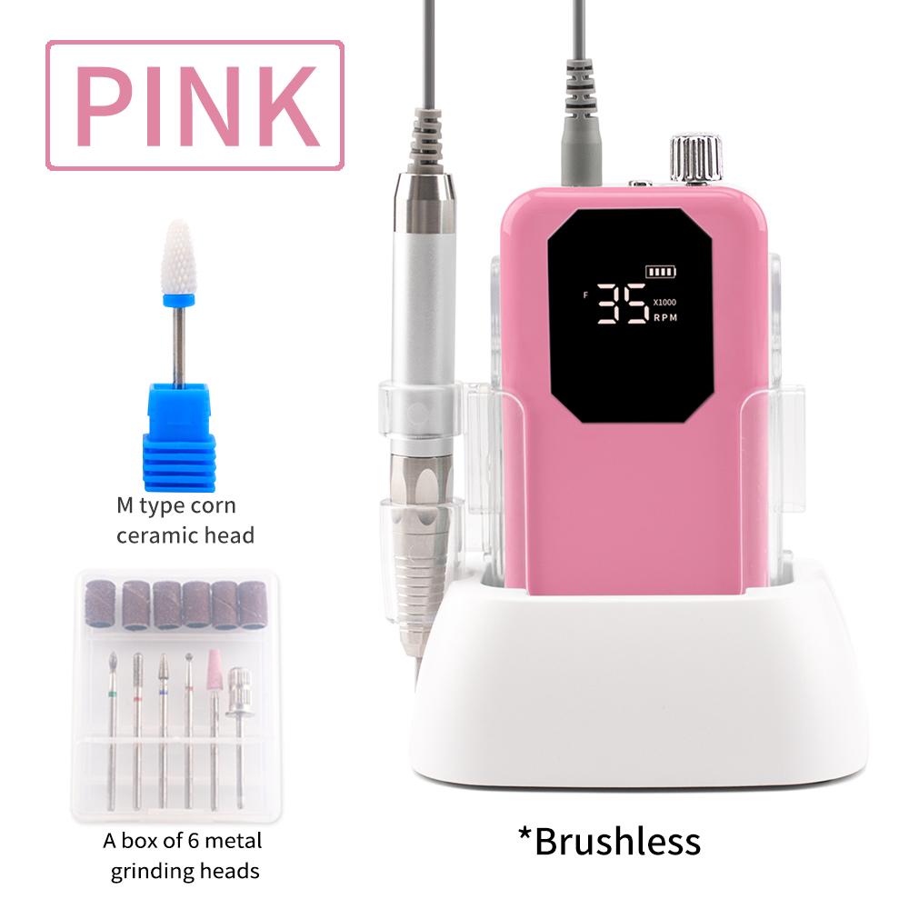 BEPAN Octangle Brushless Nail Drill Rechargeable Desktop Base 35000RPM Manicure Machine Nail File Cordless Drilling US рожевий
BEPAN Octangle Brushless Nail Drill Rechargeable Desktop Base 35000RPM Manicure Machine Nail File Cordless Drilling US рожевий