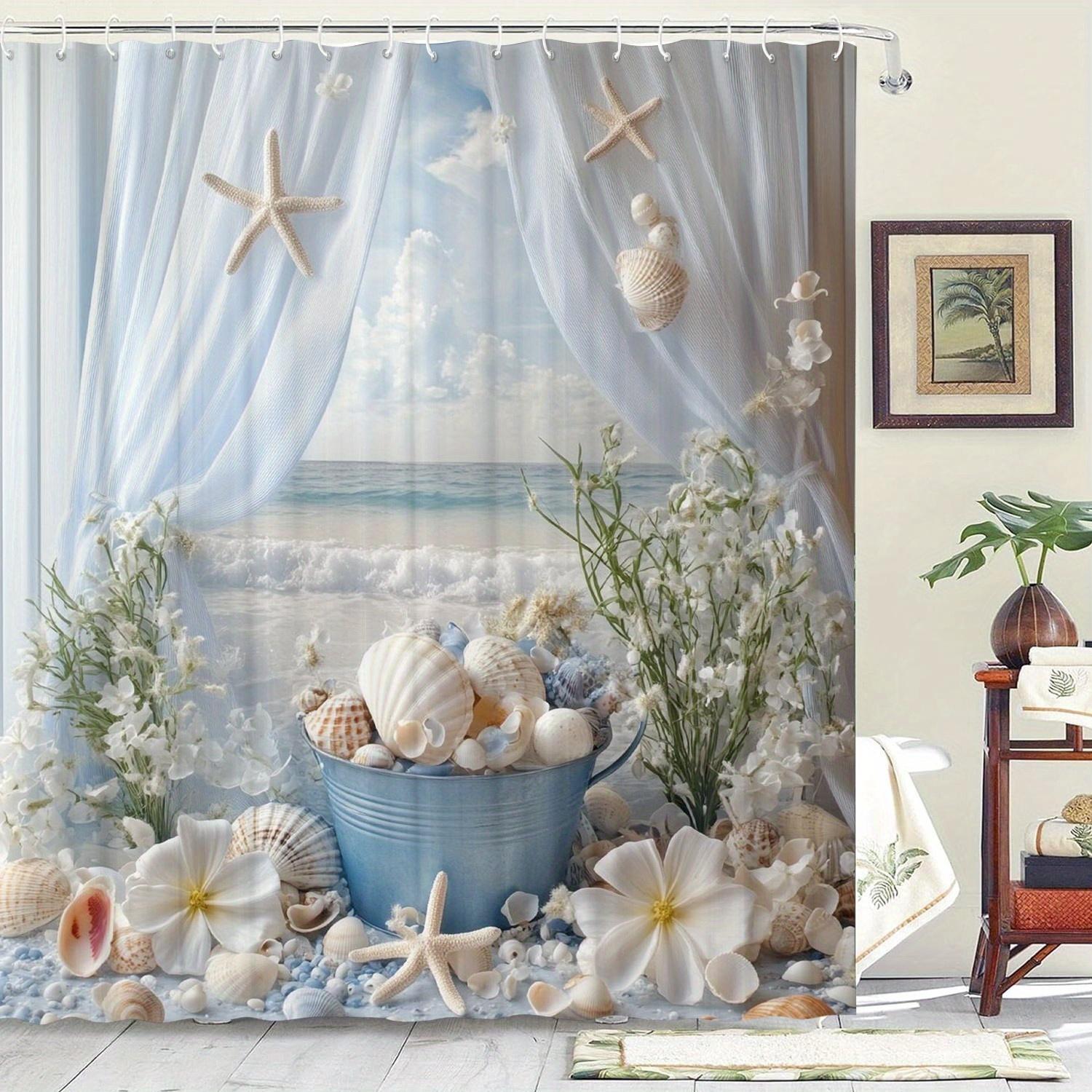 Elegant White Lace And Flowers Shower Curtain - Water-Resistant Fabric For Bathroom - Perfect For Romantic And Vintage Lovers W60H190(CM)-1 Pcs
Elegant White Lace And Flowers Shower Curtain - Water-Resistant Fabric For Bathroom - Perfect For Romantic And Vintage Lovers W60H190(CM)-1 Pcs