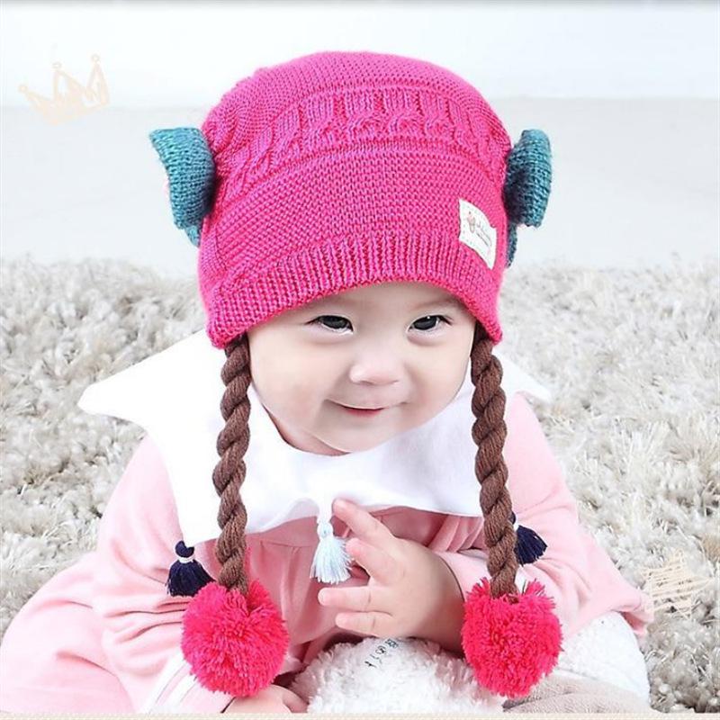 Korean Style Infant Wig Hat - Knitted Warm Hat for Baby Girls (6-18 Months) 6-24 months
Korean Style Infant Wig Hat - Knitted Warm Hat for Baby Girls (6-18 Months) 6-24 months