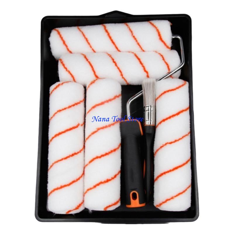 31GJ 8Pcs Household Roller Paint Brushes For Wall With Frame Paint Roller Set For Door Bedroom Kitchen Bathroom Living Room
31GJ 8Pcs Household Roller Paint Brushes For Wall With Frame Paint Roller Set For Door Bedroom Kitchen Bathroom Living Room