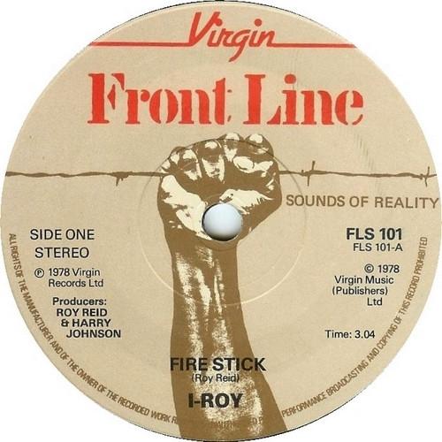 7inch Record IROY Fire Stick FLS101 Front Line 1978 UK Reggae Ska Dub Used
7inch Record IROY Fire Stick FLS101 Front Line 1978 UK Reggae Ska Dub Used