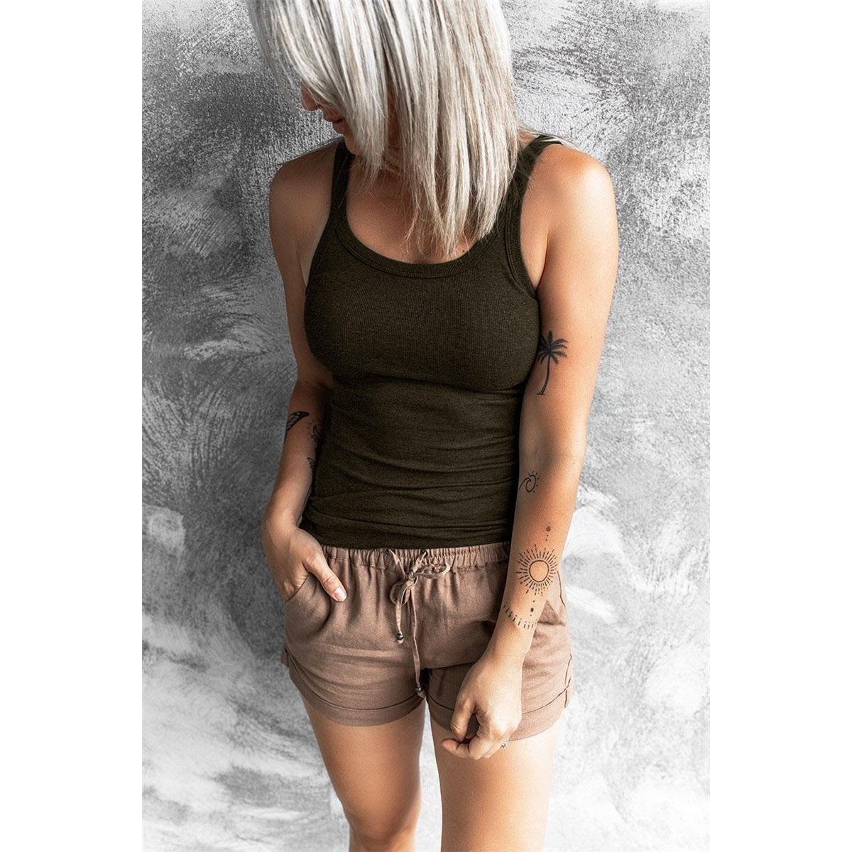 Women s Solid Color Threaded Slim Fit and Versatile Round Neck Vest That Can Be Worn Inside or Outside Clothes Sale S зелений
Women s Solid Color Threaded Slim Fit and Versatile Round Neck Vest That Can Be Worn Inside or Outside Clothes Sale S зелений